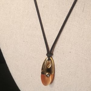 Morellato Gold tone Peach Cateye Pendant Necklace
